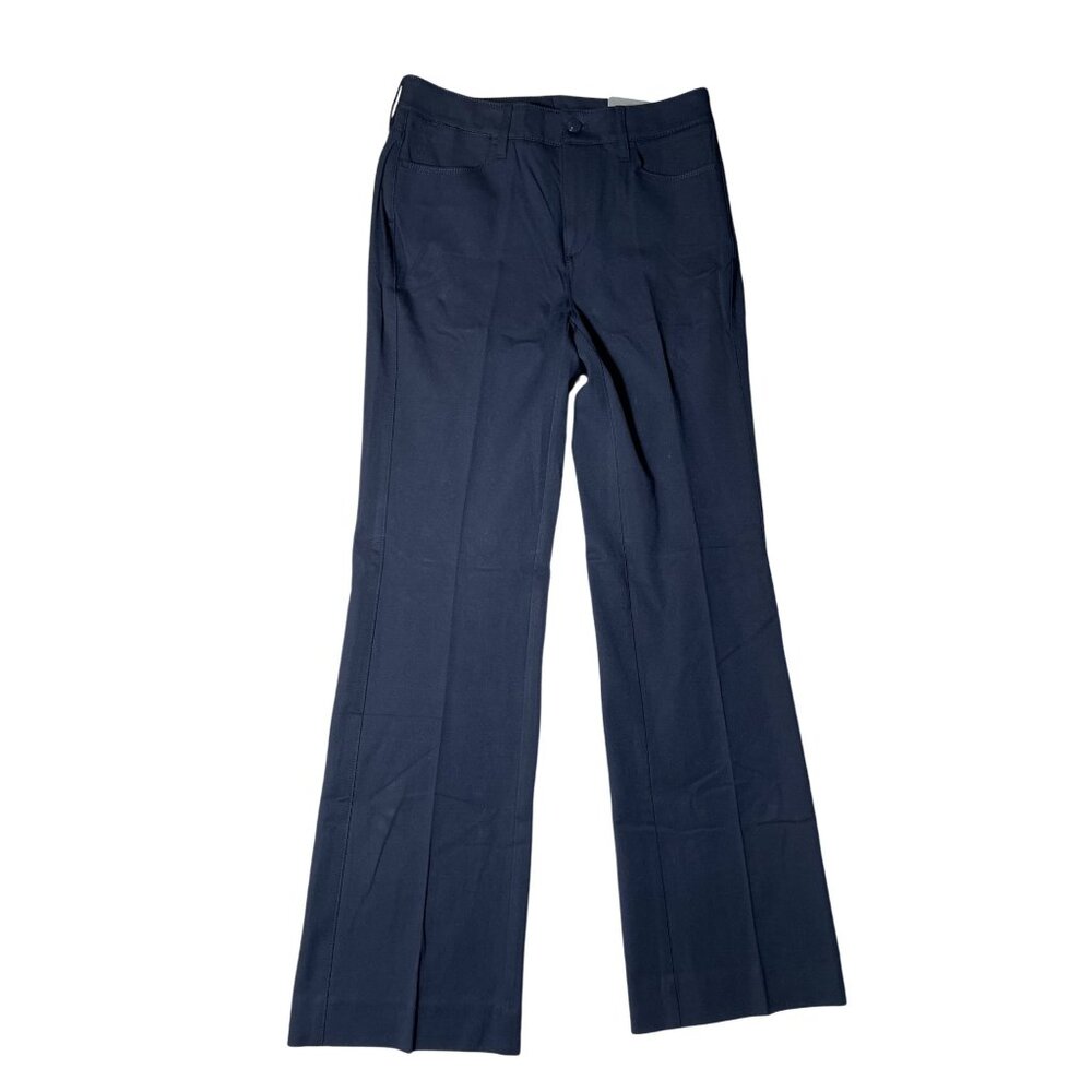 Chico's Women's Size 4R Navy Blue Flex Waistband High Rise Trouser Pants